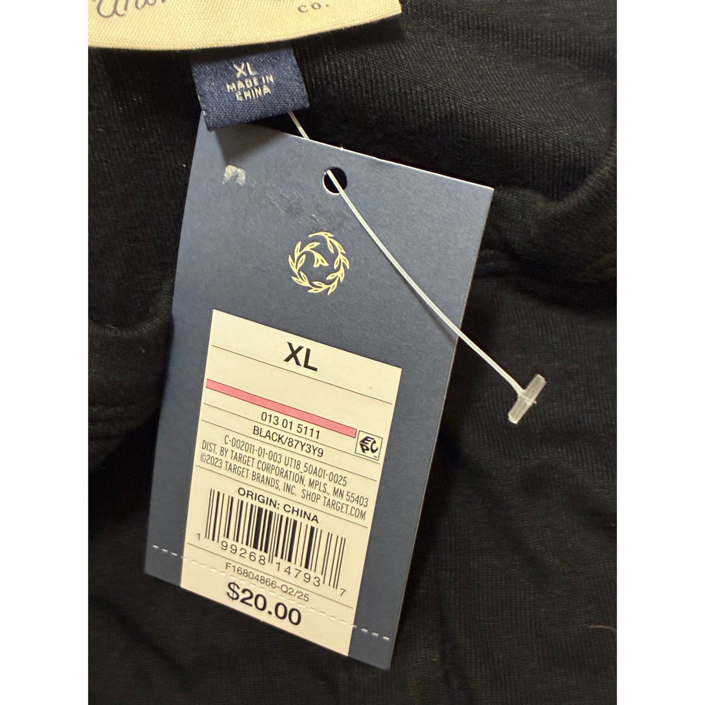Universal Thread Shirt Womens Black Long Sleeve Henley Stretch Top XL