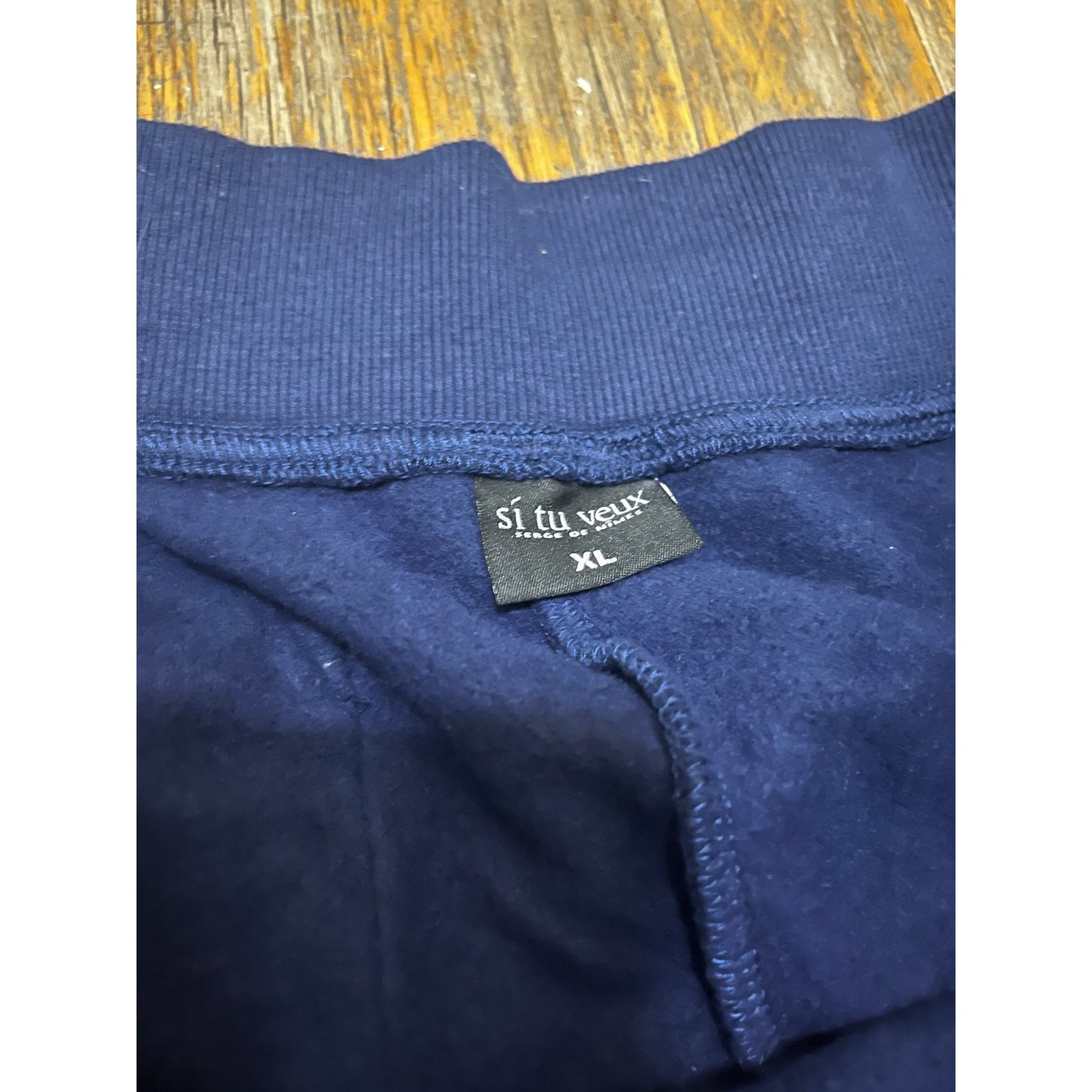 Si Tu Veux Blue Men’s Superstack Sweatpants Size XL