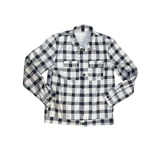 Shien women’s black and white button down Size medium