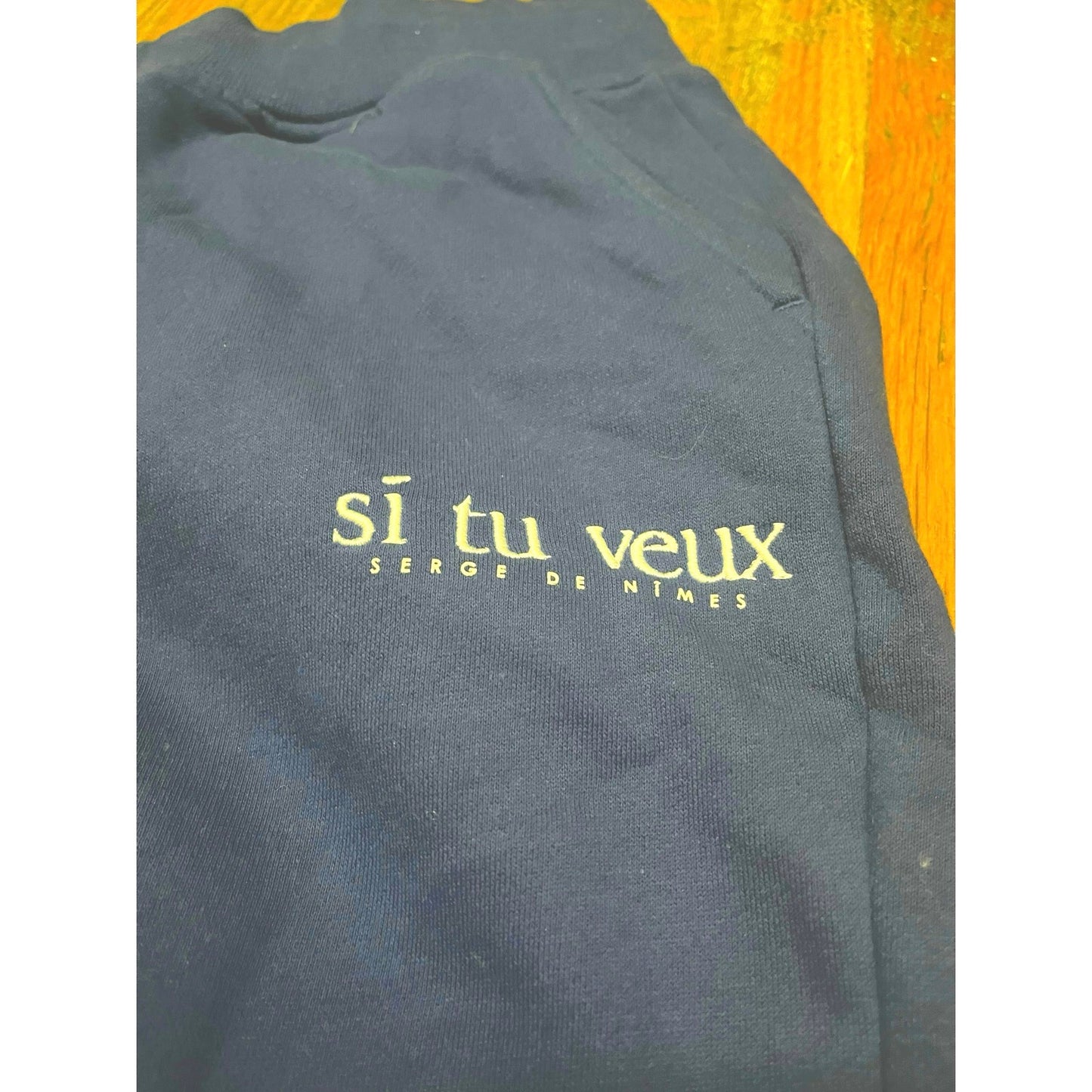 Si Tu Veux Blue Men’s Superstack Sweatpants Size XL