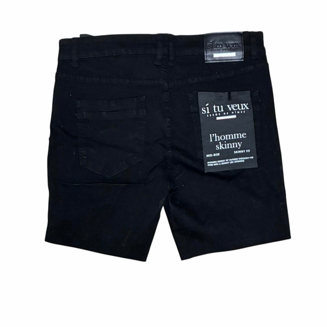 Si Tu Veux Skinny Fit Inseam 34” Size 32 Black