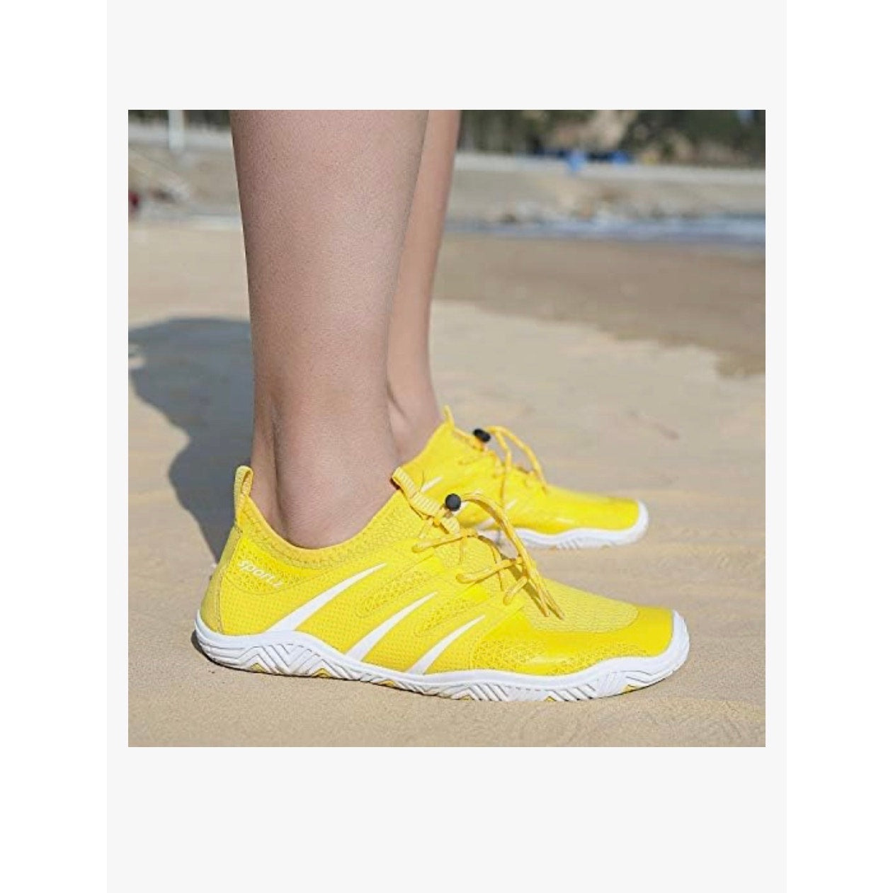 Mens Womens Water Shoes Slip-on Sports Quick Dry Barefoot for Swim Diving Sz M