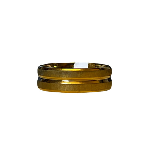 Brand New Solid Gold Stainless Steel Ring Size 21