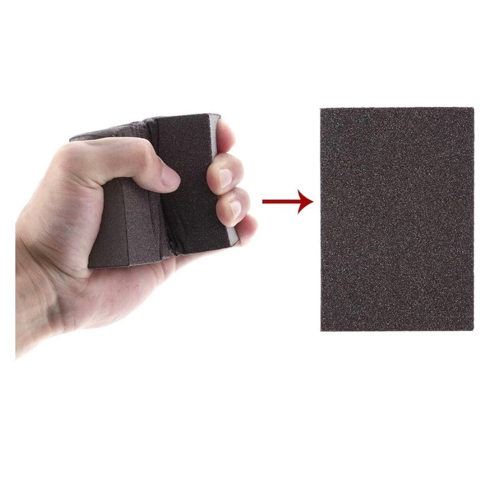 Sanding Sponge, Sanding Blocks, Washable and Reusable Sand Sponge Kit, 8 Pieces