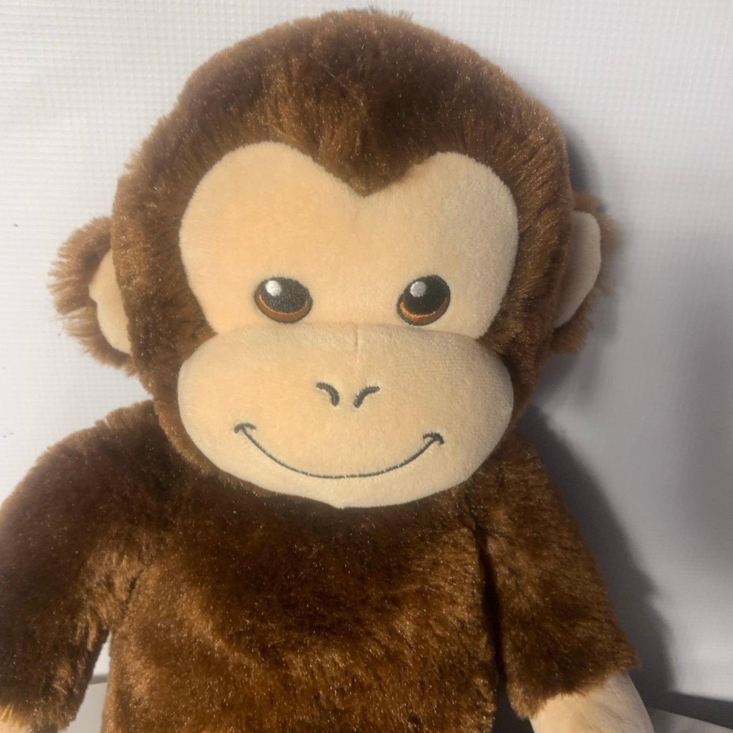 Build A Bear B.A.B Workshop Plush Brown & Tan Monkey 18" Stuffed Animal Toy GUC