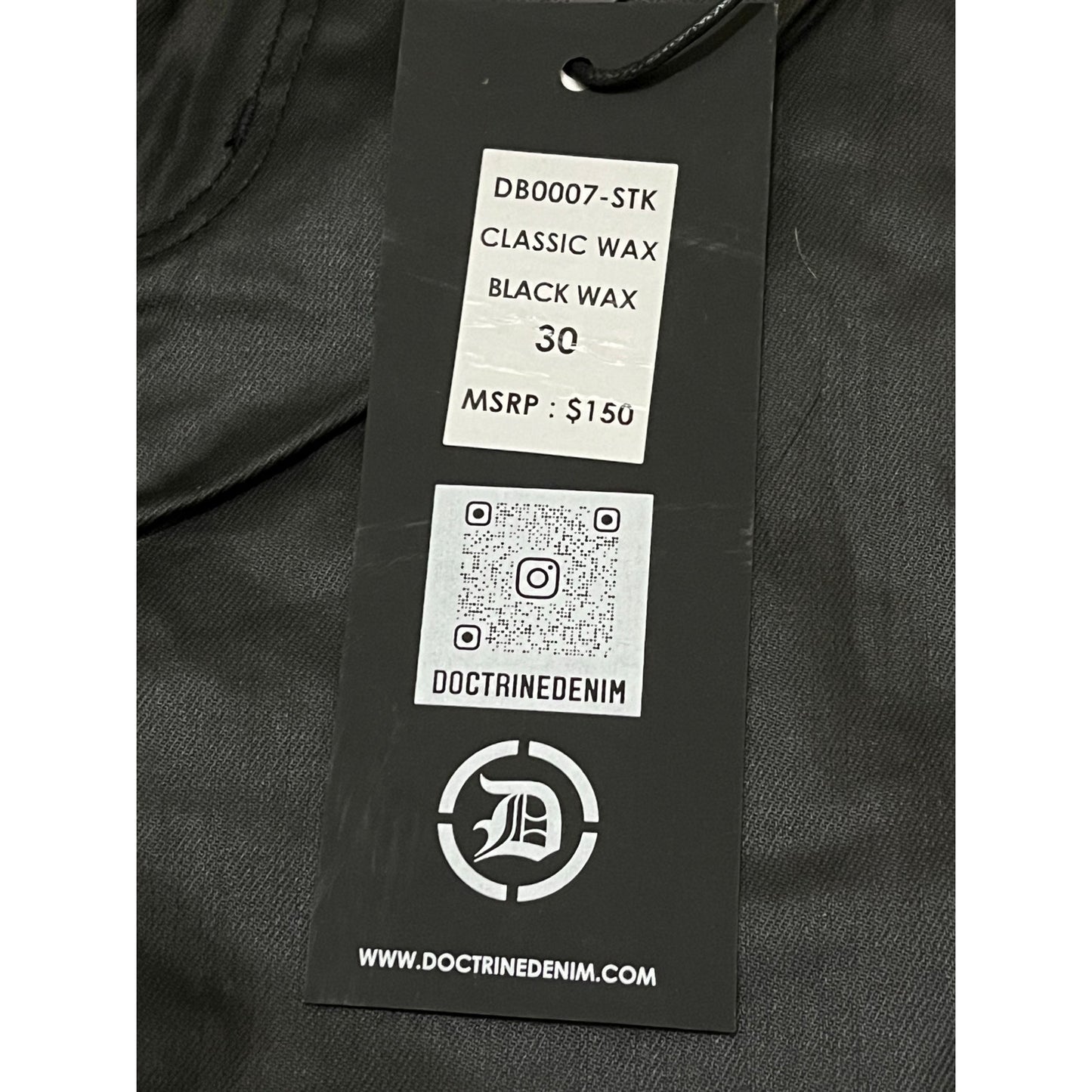 Doctrine Classic Wax Black Wax Superstack Size 30