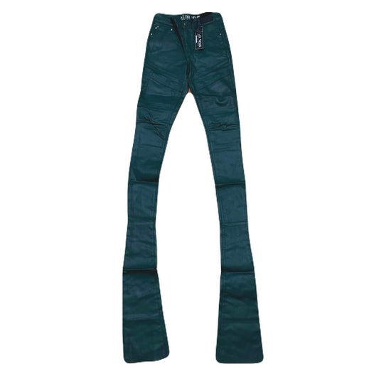 Si Tu Veux Hunter Green Wax Gordon Jeans Superstack Size 30