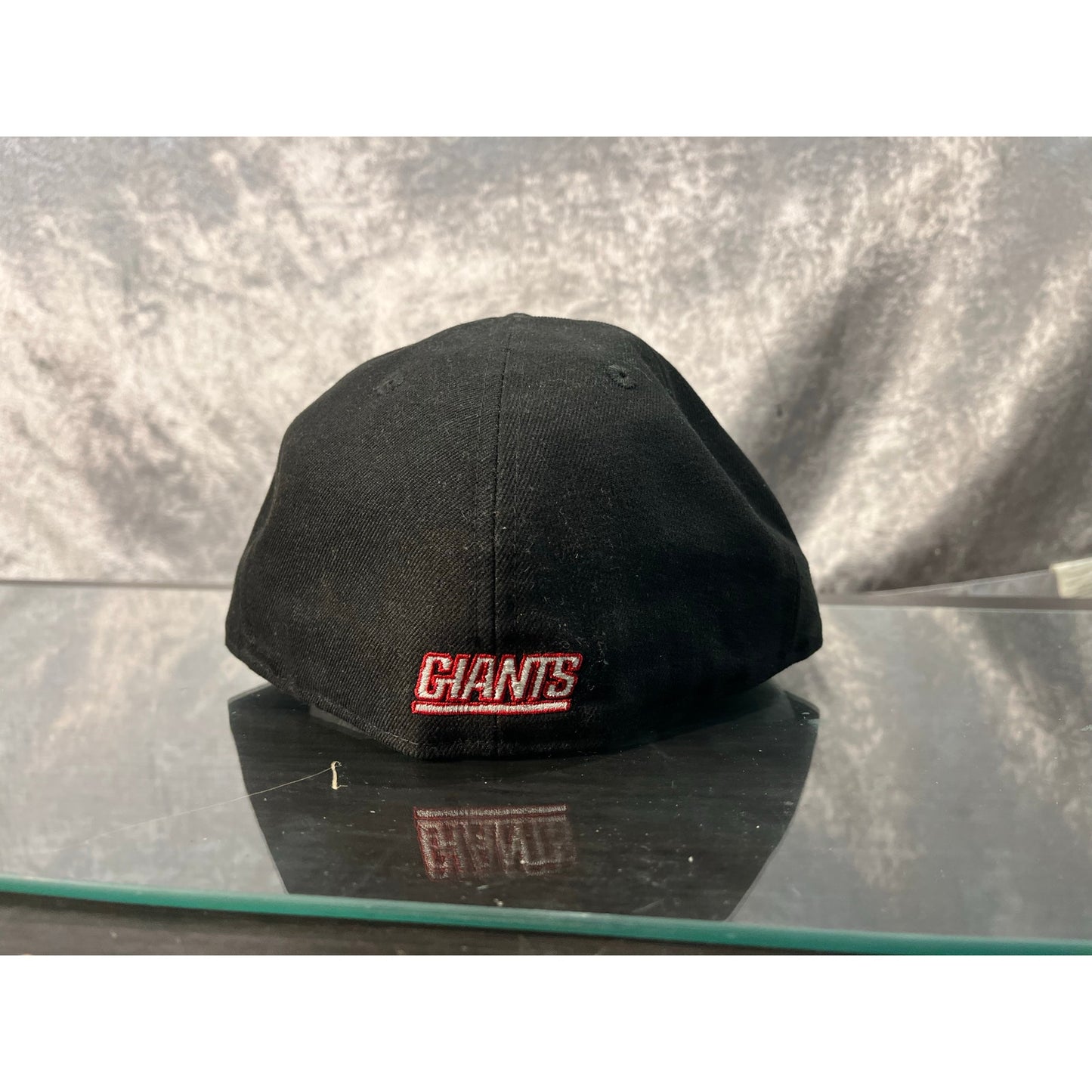 New Era 59fifty New York Giants NFL Black 100% Polyester Fitted Hat Size 7 1/2