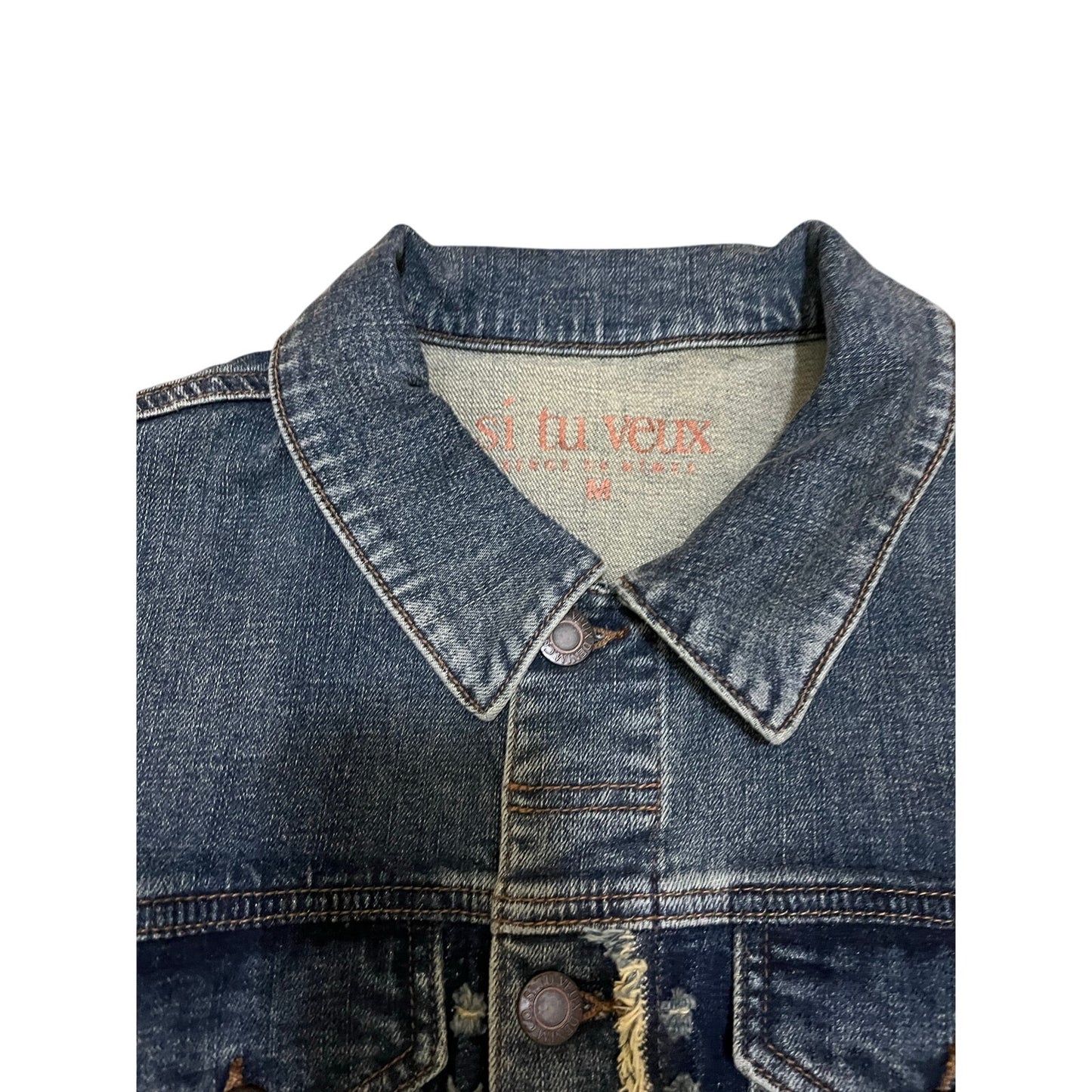 Si tu veux Women’s Jean Jacket size medium