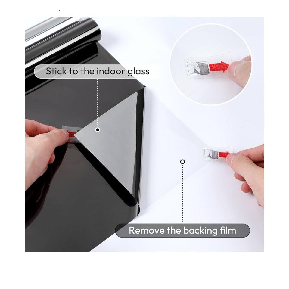 rabbitgoo One Way Window Privacy Film, Window Tint for Home