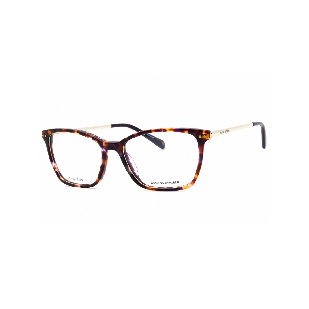 Banana Republic Women's Eyeglasses Brown Violet Havana Full Rim BR 228 0DEX 00