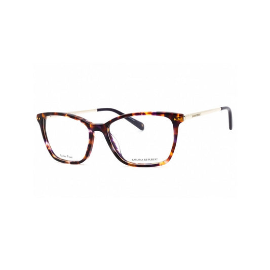 Banana Republic Women's Eyeglasses Brown Violet Havana Full Rim BR 228 0DEX 00