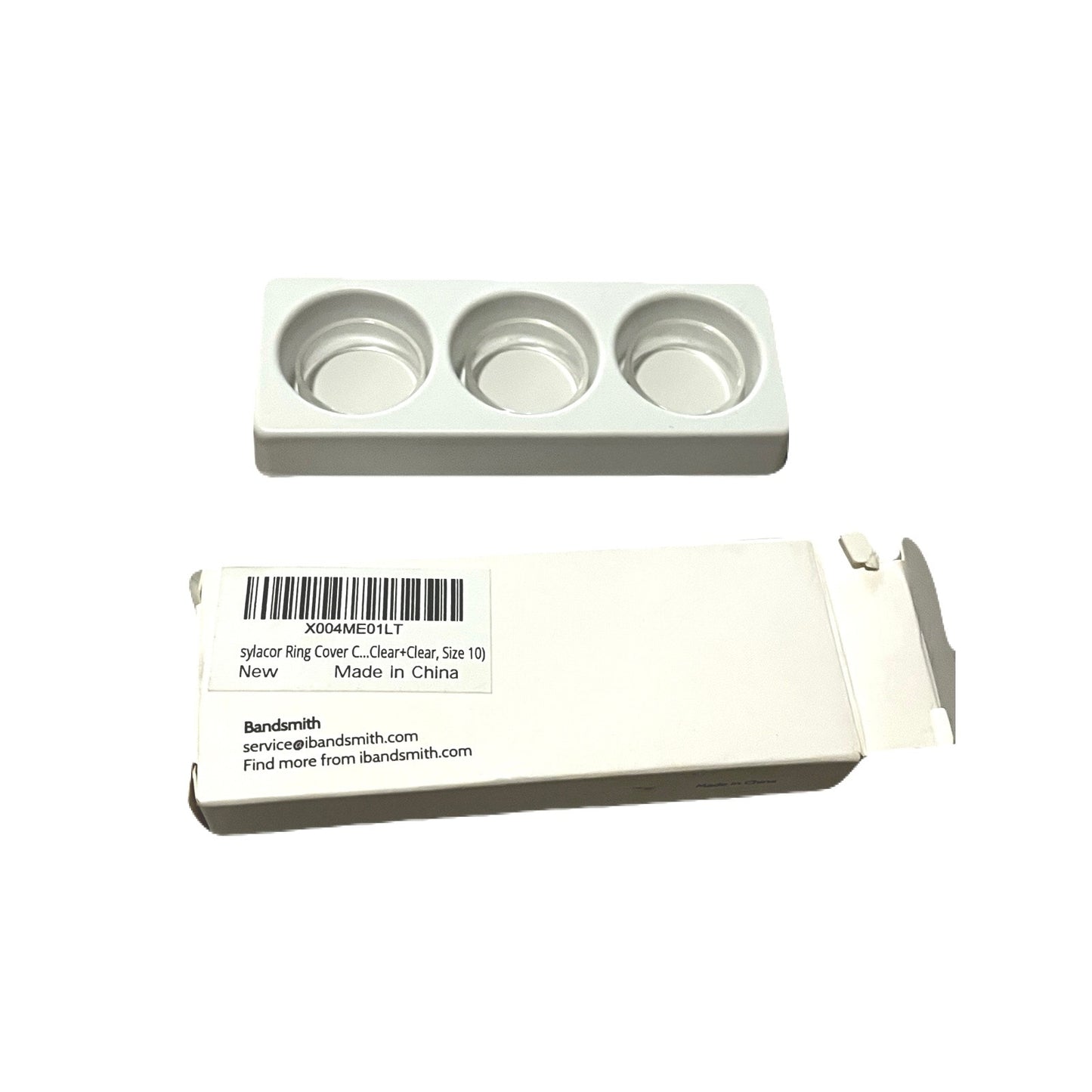 Band smith Ring Protector Sylacor Ring Cover Clear + Clear + Clear Size 10