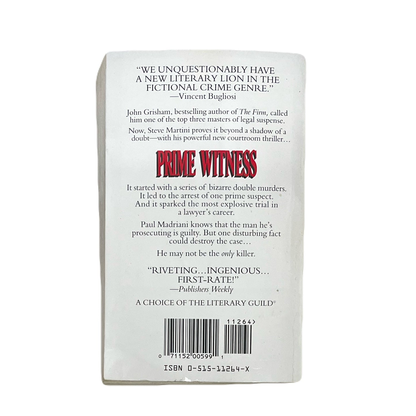 Prime Witness By Steve Martini PaperBook