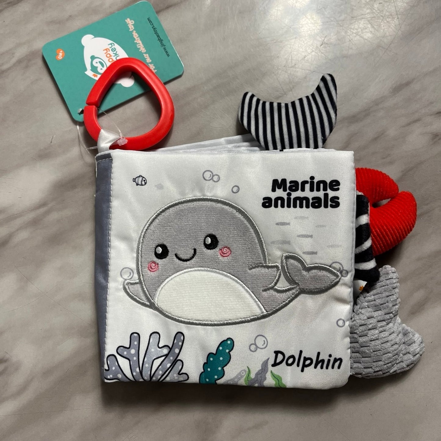 Material sensory book MARINE ANIMALS