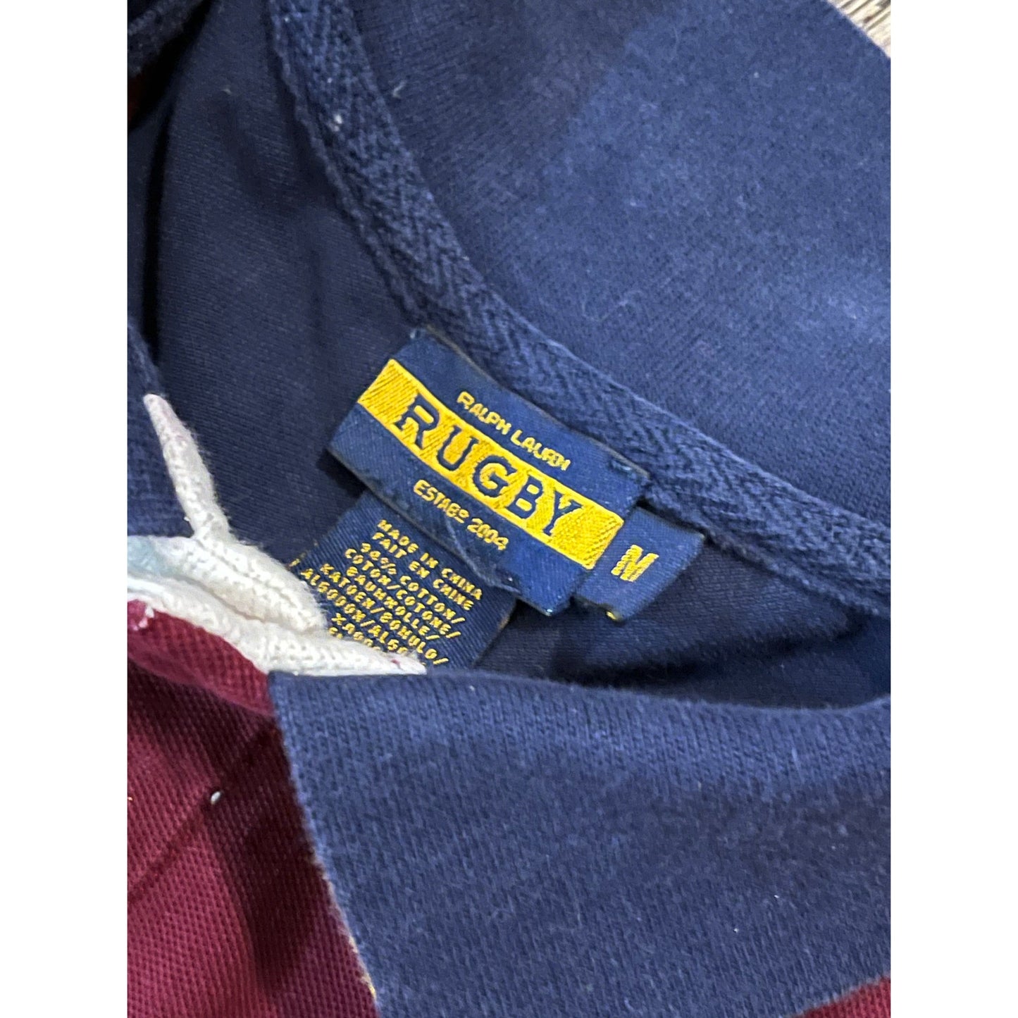 Rugby Blue collar shirt Size Medium