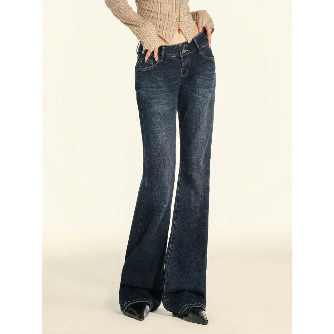 Emmiol Stretchy Denim Pants Blue Medium New Women’s