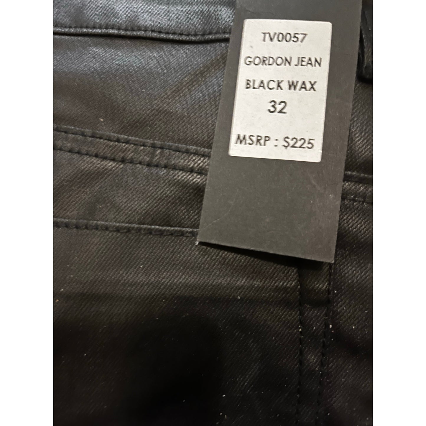 Si Tu Veux Gordon Jean Black Wax Size 32