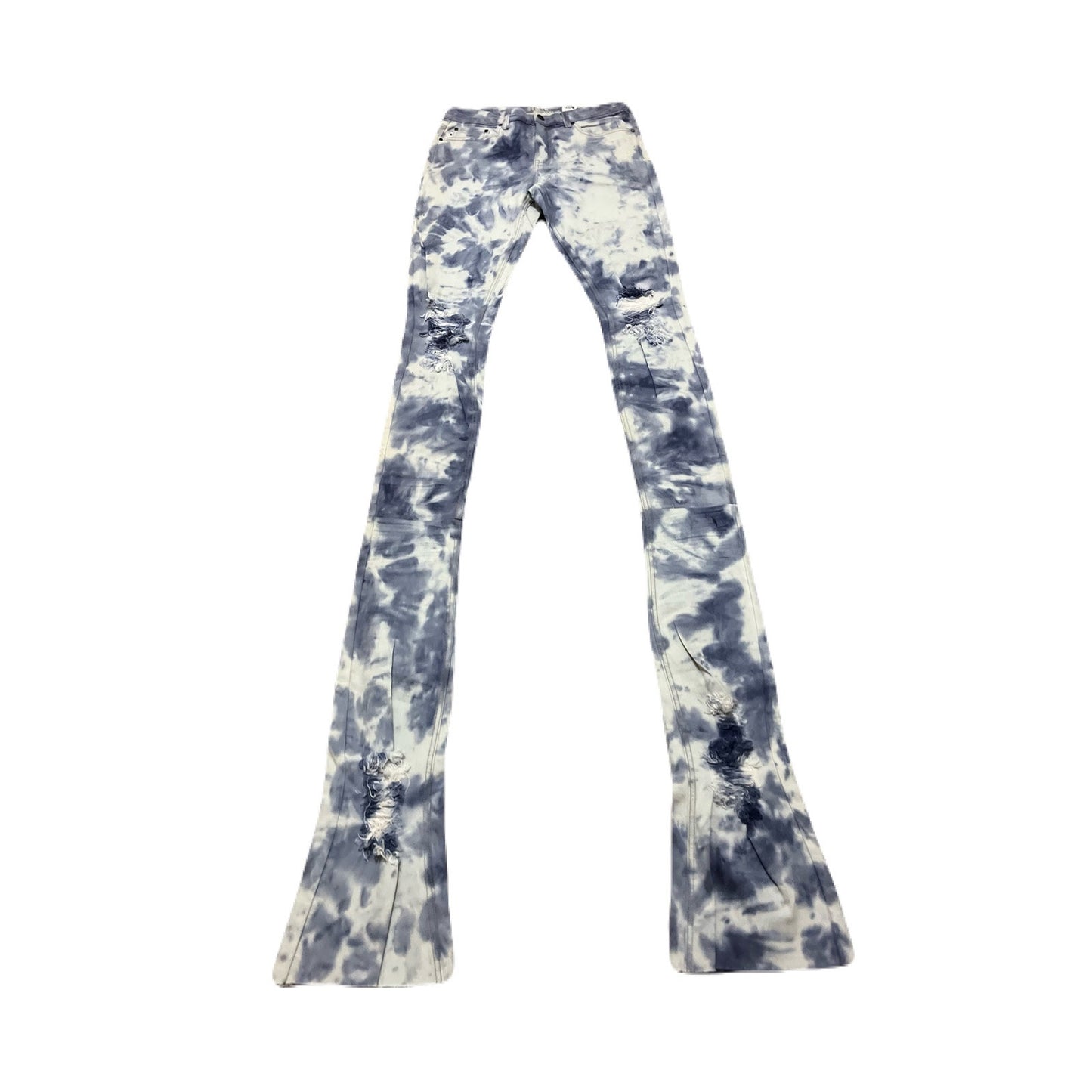 Si Tu Veux Light Blue Superstack Stack With Tie On Them Size 32