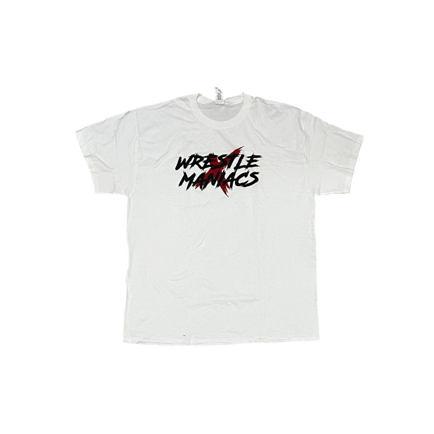 Wrestle Maniacs White Men’s T-Shirt Size XL