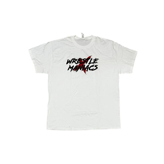 Wrestle Maniacs White Men’s T-Shirt Size XL