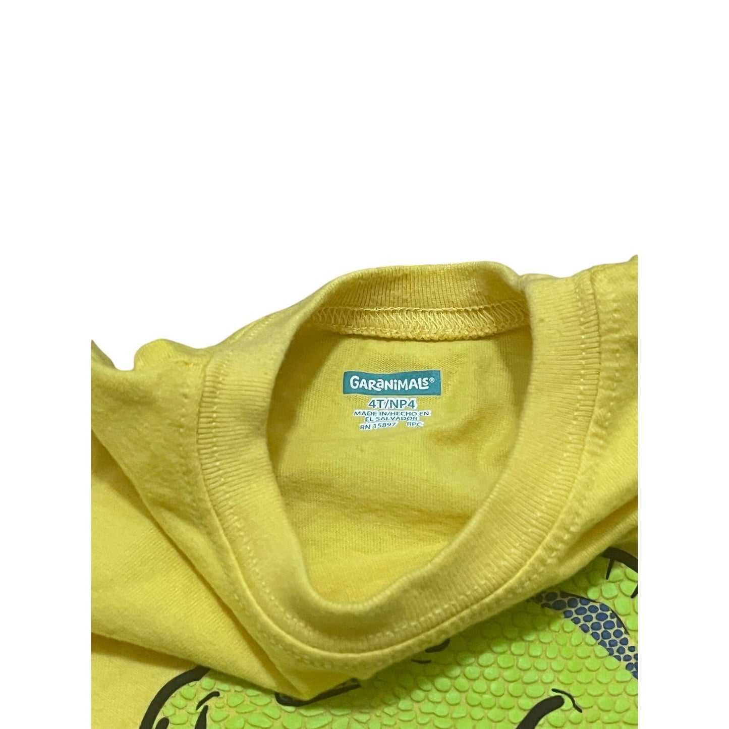 Garanimals Kids Yellow Dinosaur T-Shirt Size 4T