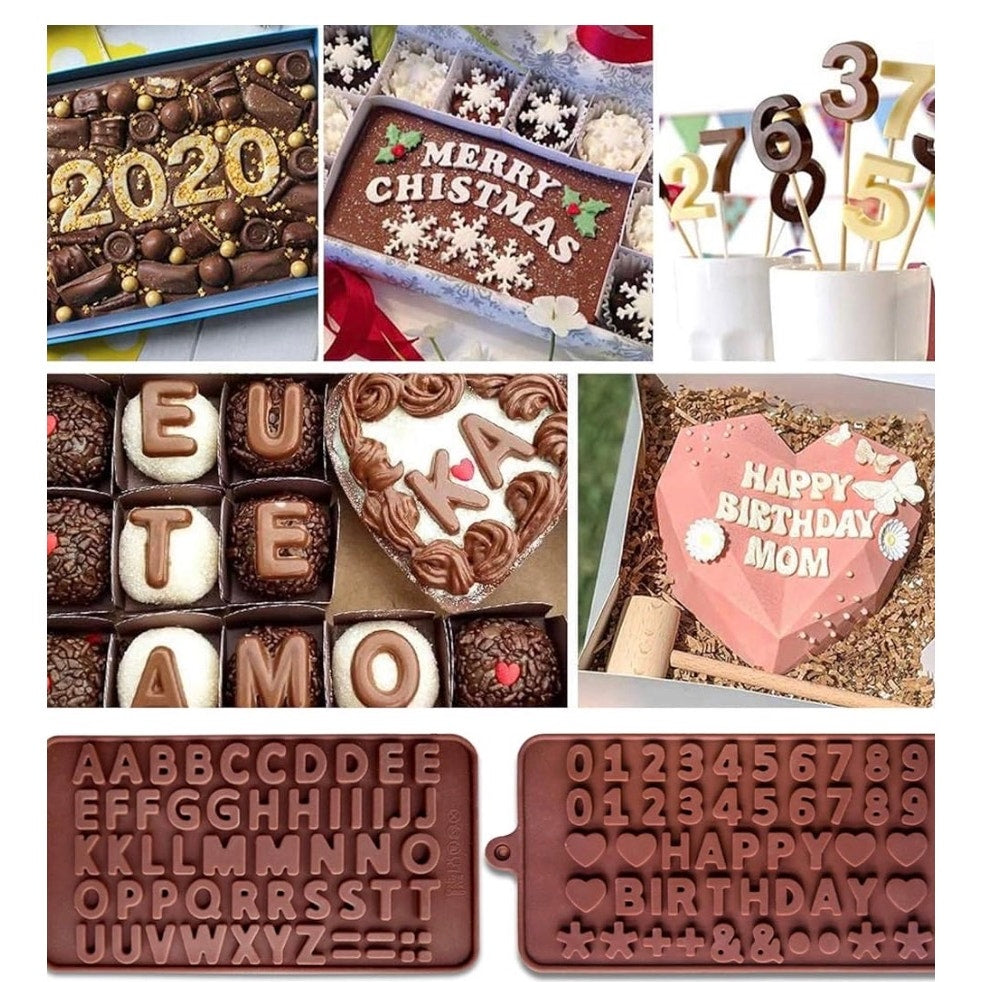 3D Love Heart Diamond Shaped Chocolate Molds Tools Bakeware Cake Mold Handmade