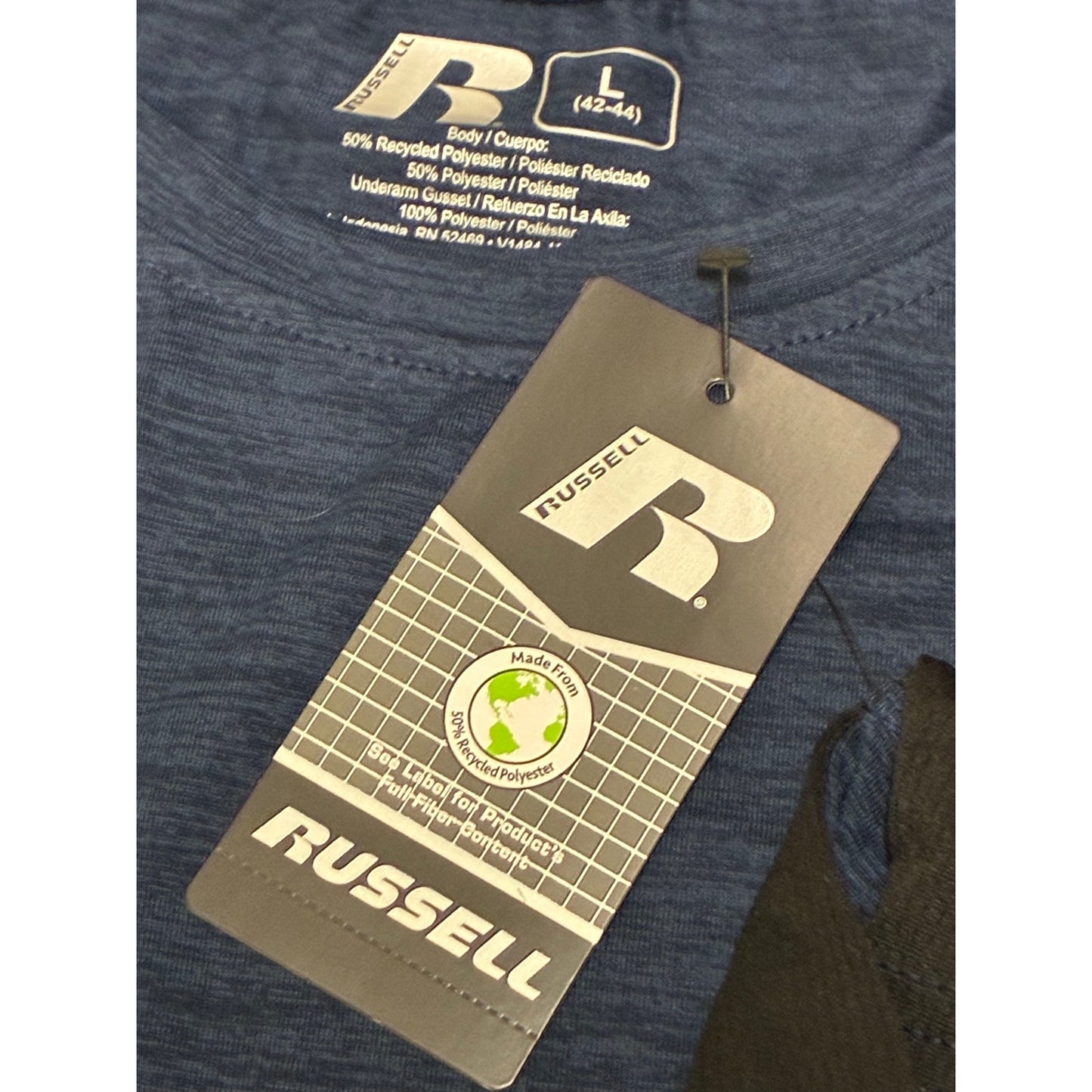 Russell Men’s Navy T-Shirt Size Large New