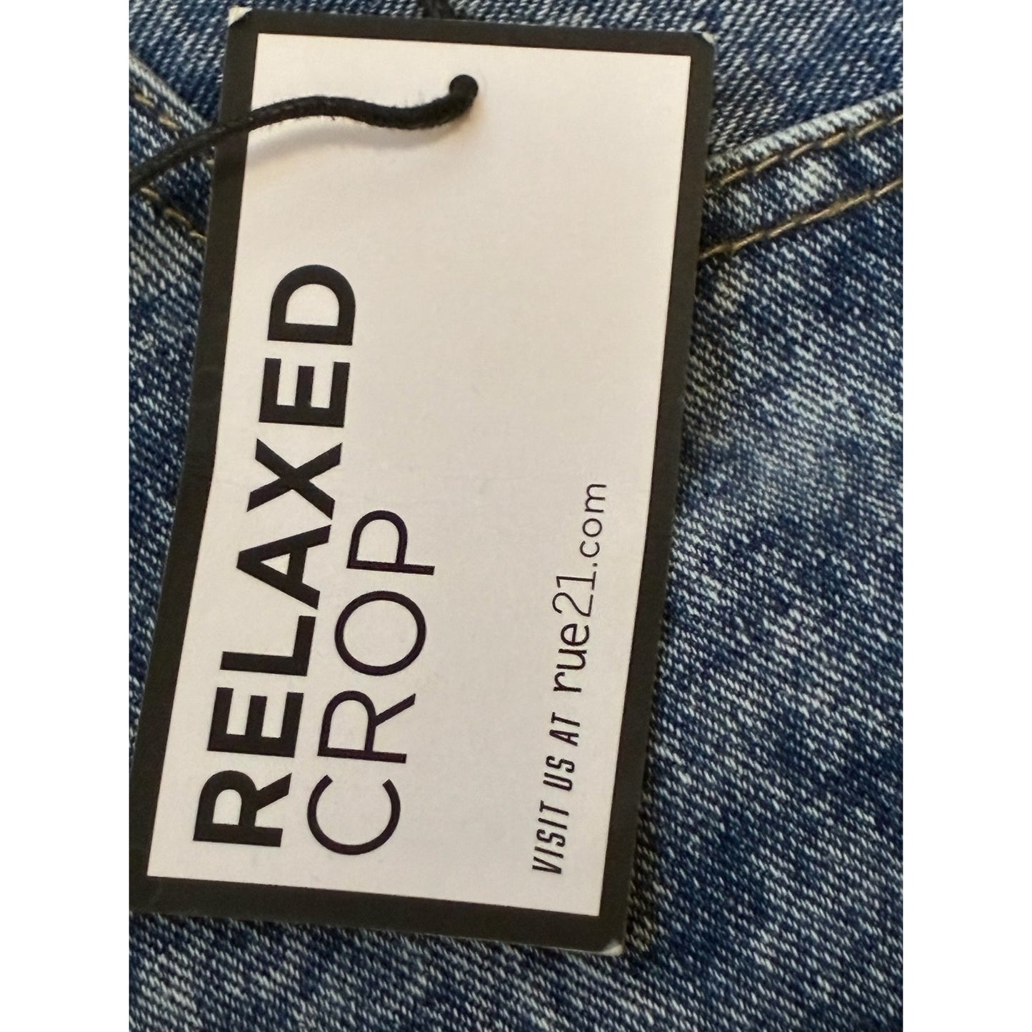 Rue 21 Premium Women’s Relaxed Crop 34/26 Blue