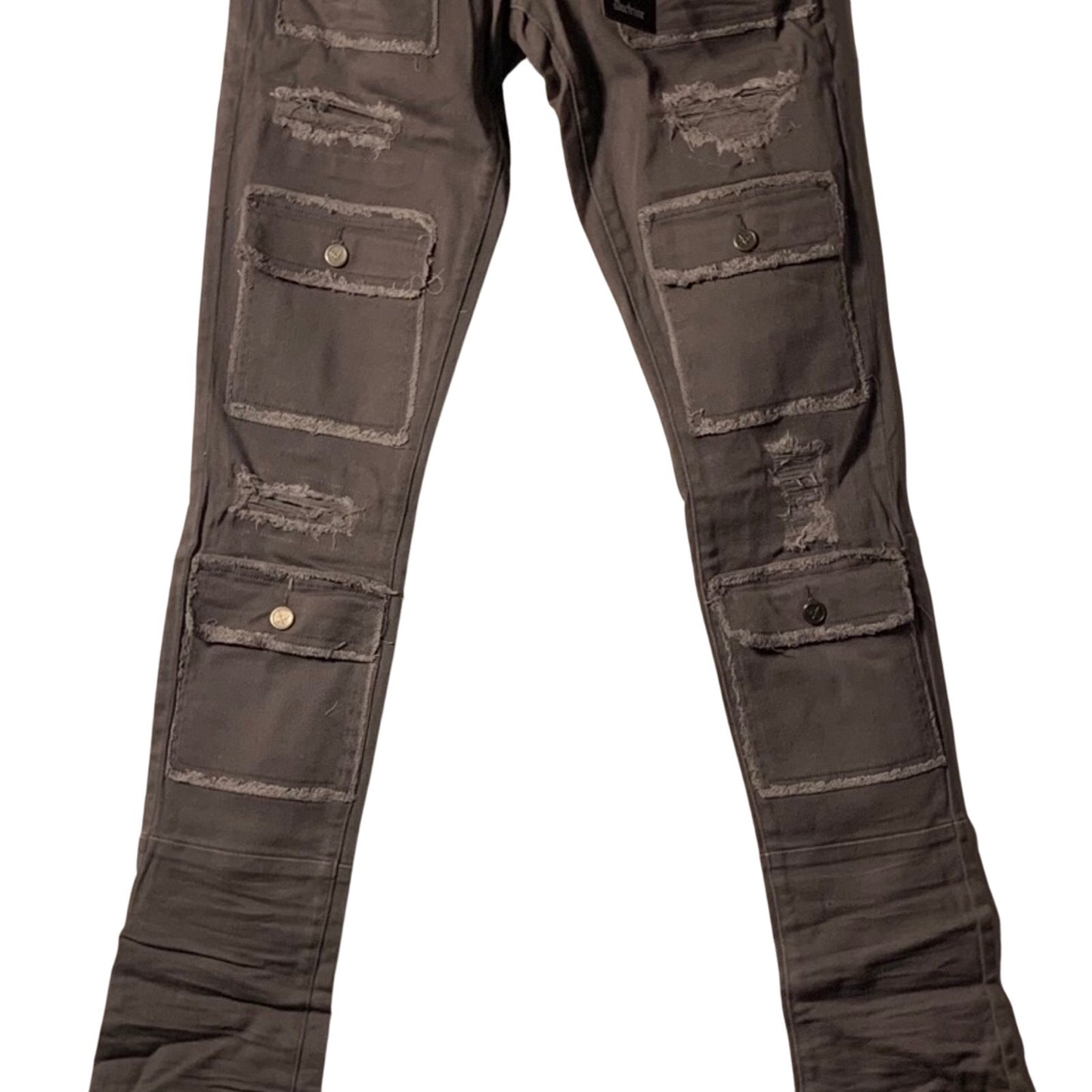 Doctrine Superstack Grey Mens Jeans Size 38