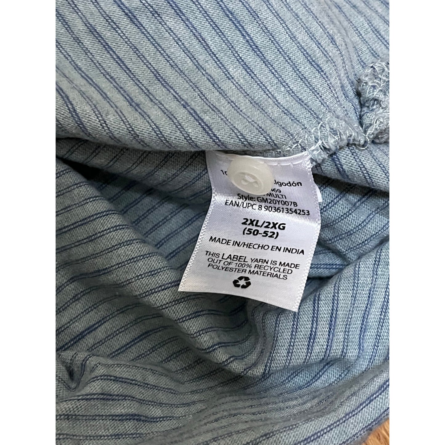 George Men’s Coller Button Shirt Size 2XL/2XG