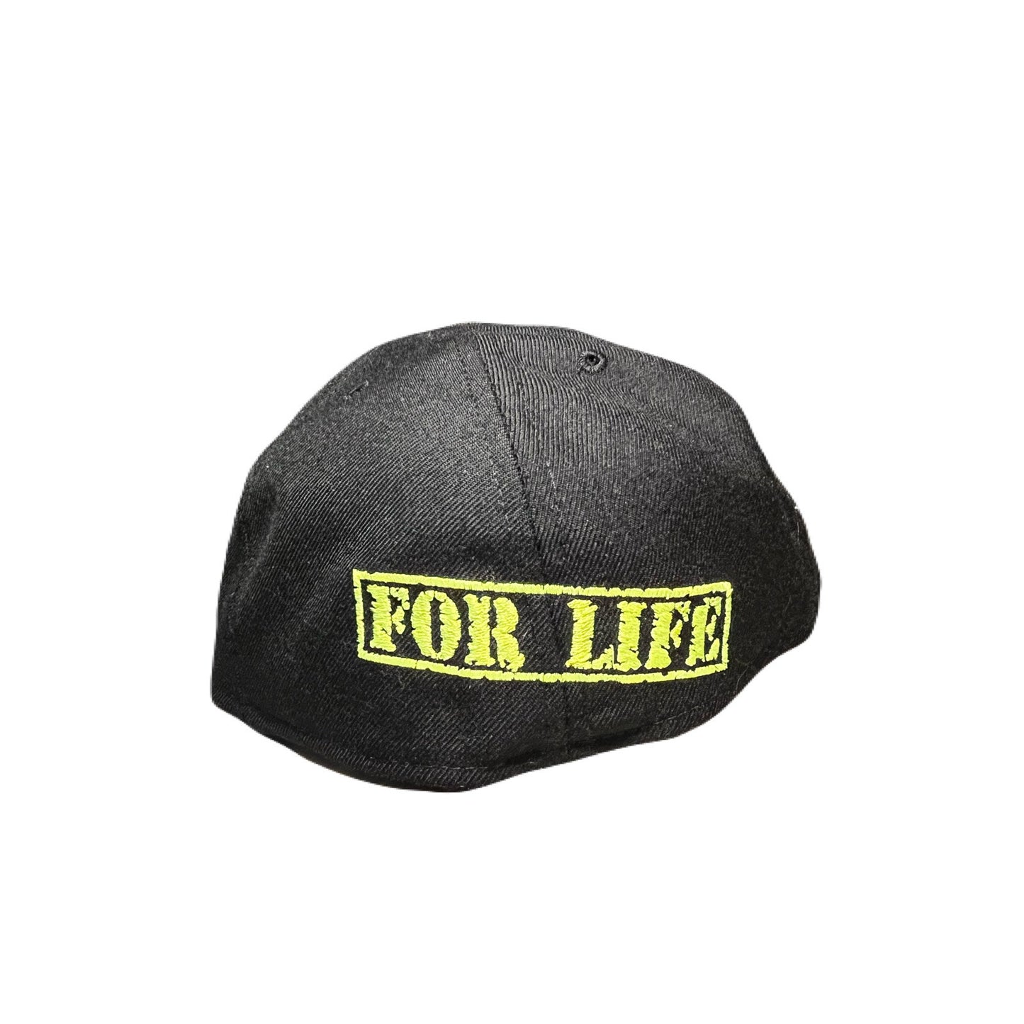 New Era Lime Green & Black Hat Size 7 5/8 New
