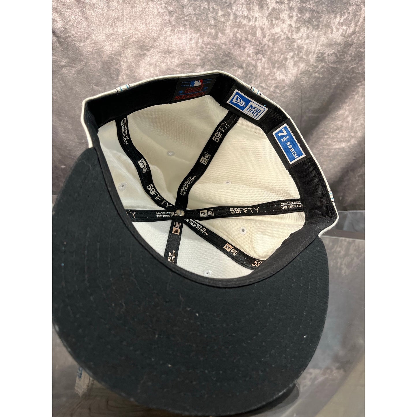 New Era Hat Size 7 1/2 White & Blue , Blue Jay