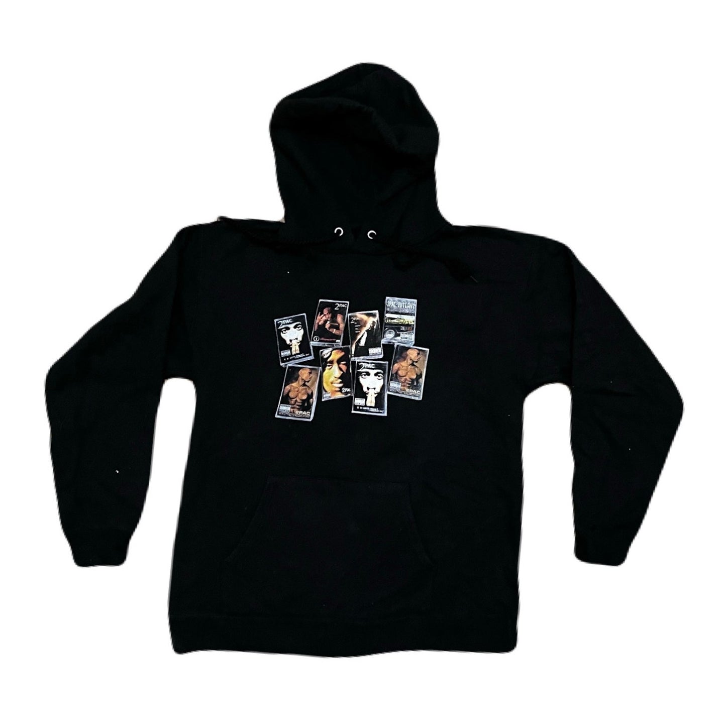 2 PAC Black Hoodie Size Small In good condition