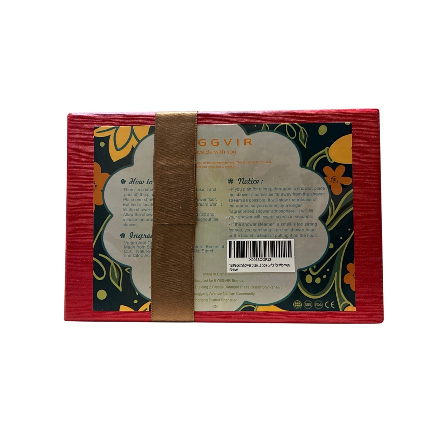 18 pack shower steam spa gift for womens byggvir