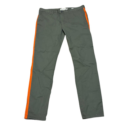 H & M Olive Green With Orange Stripe On The Side Men’s Pants Size 38