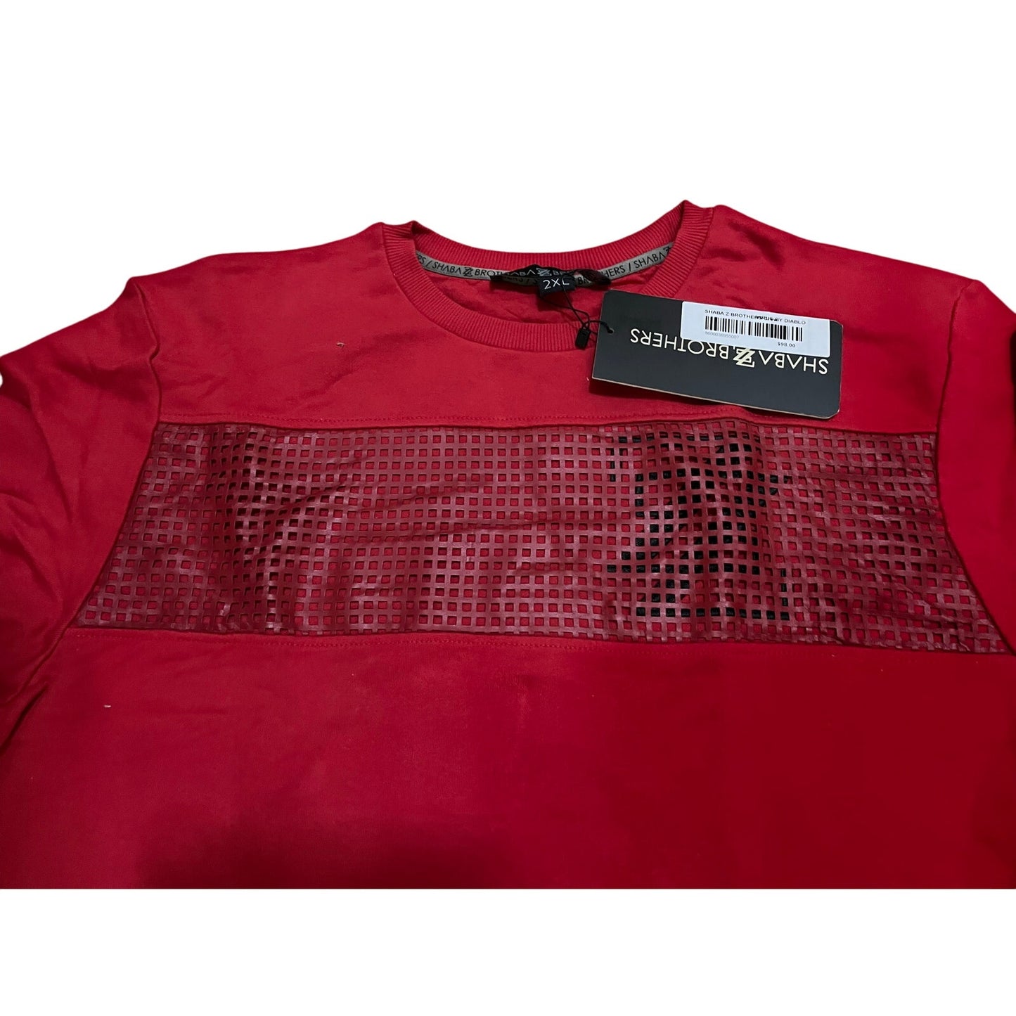 Shabazz Brothers Men’s Red CrewNeck Sweater Brand New Size 2XL