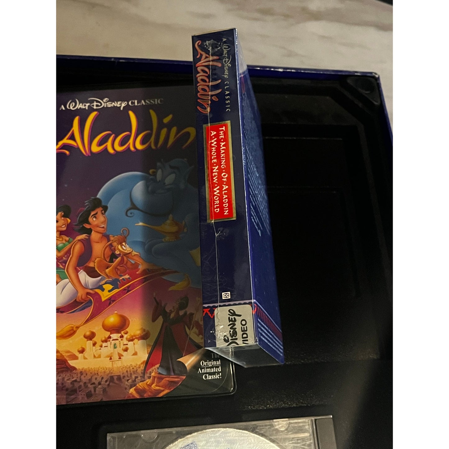 Aladdin Deluxe Video Edition Box VHS CD Numbered Lithograph