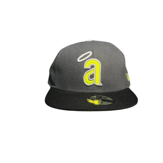 New Era Gray & Black As Hat Size 7 5/8