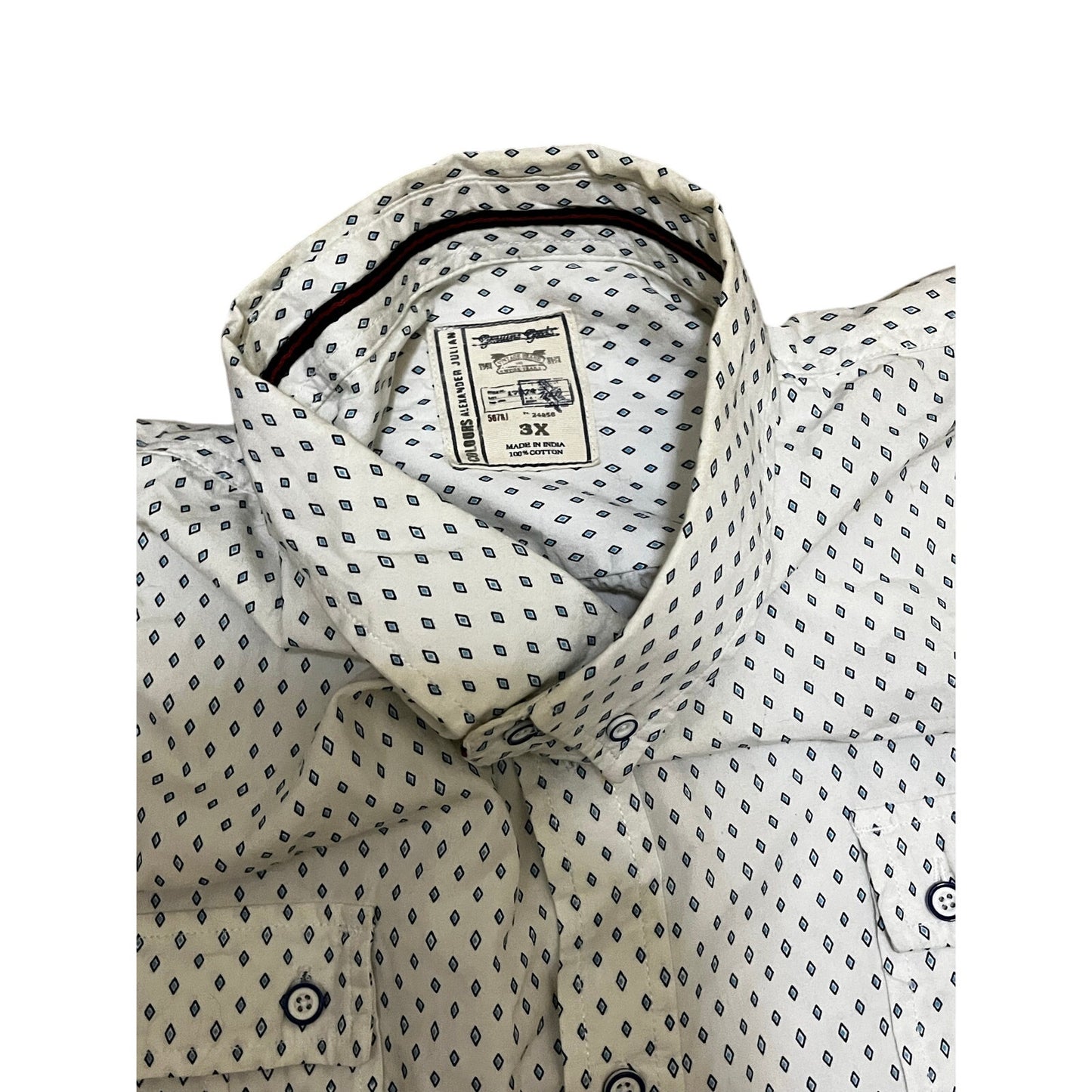 Alexander Julian Men’s Coller Shirt Size 3XL