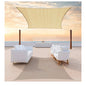 Size 6' x 8' Beige Sun Shade Sail Canopy Block   Rectangle