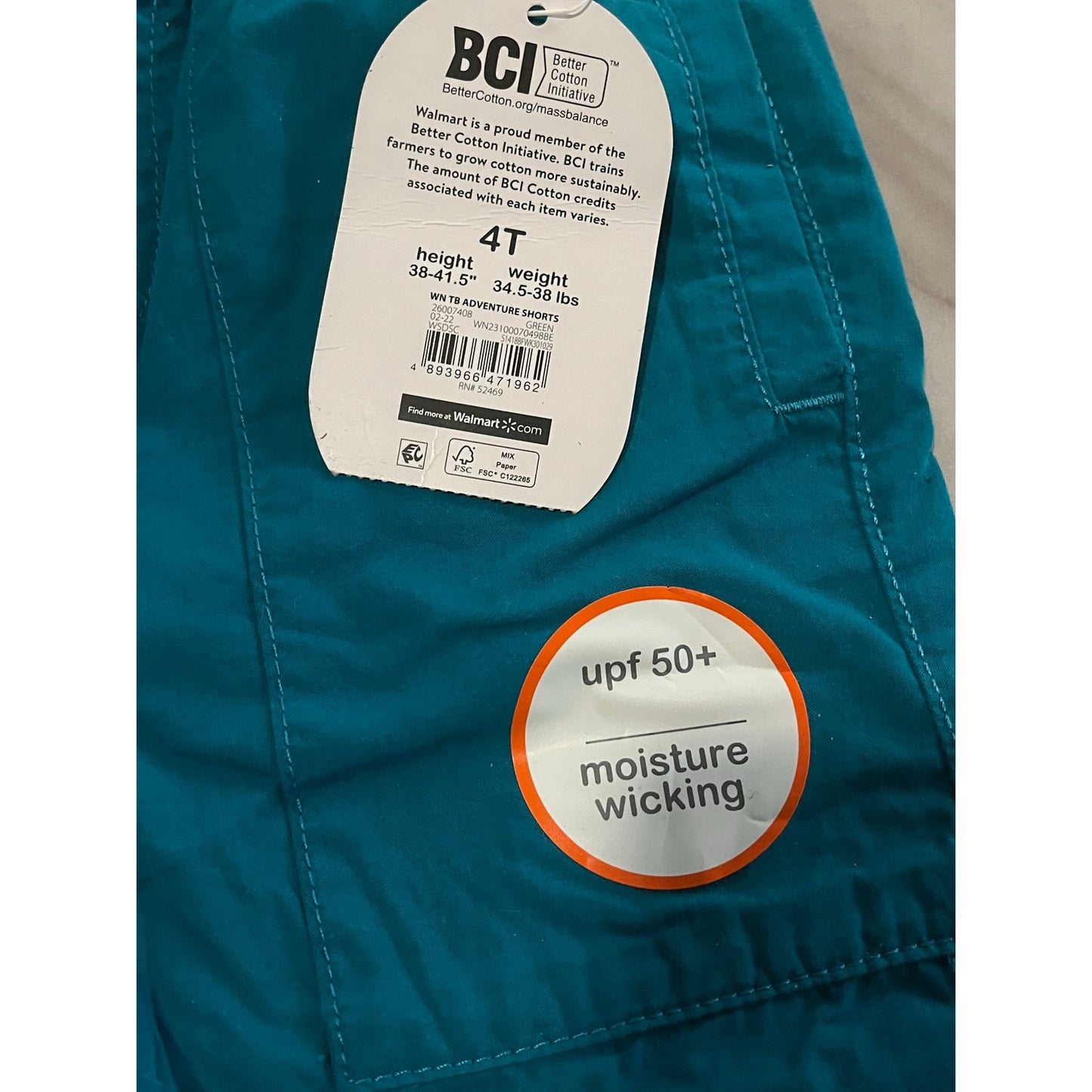 Wonder Nation Green Boy Shorts Size 4T
