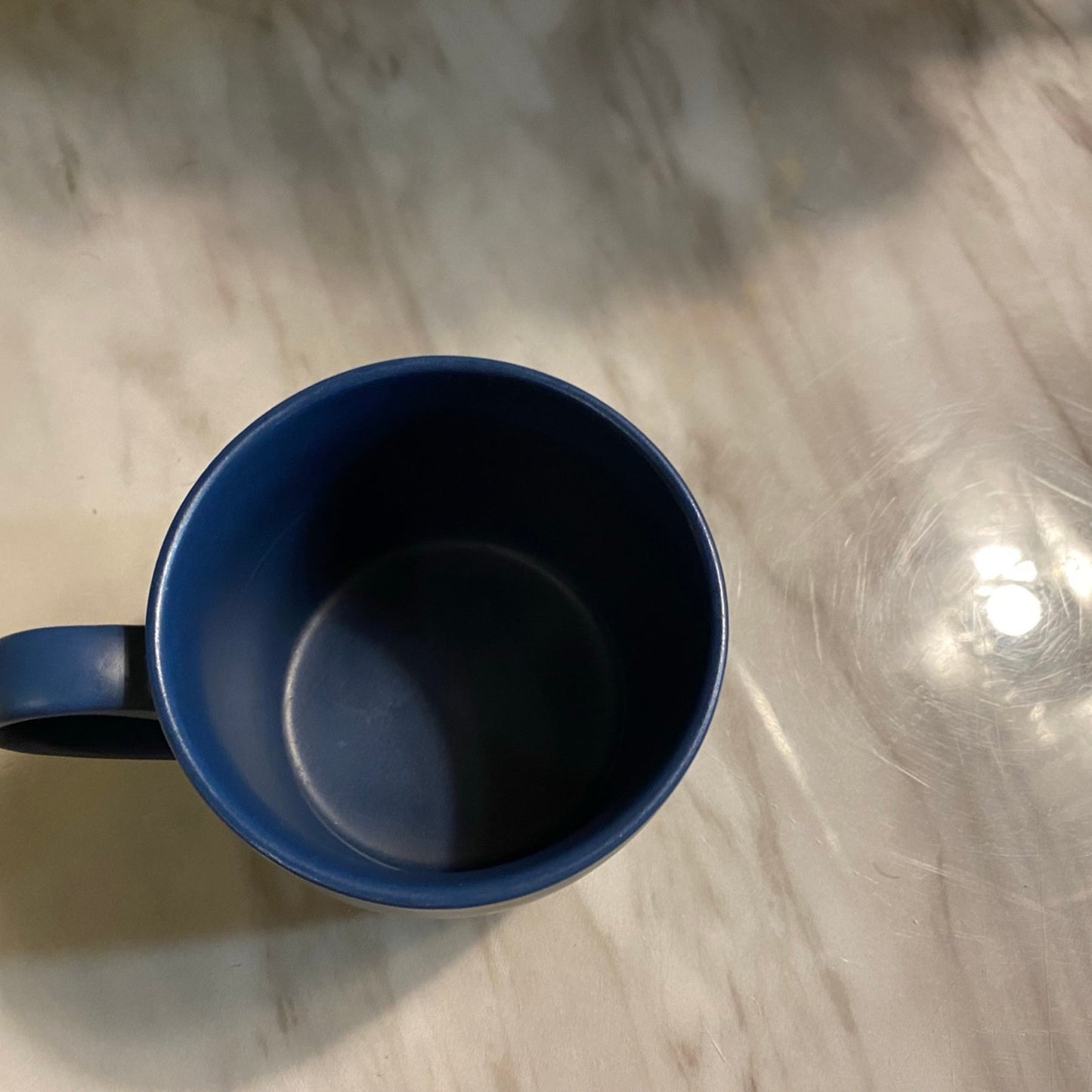 Crisp Air Dont Care 14oz Porcelain Mug by Threshold Blue White
