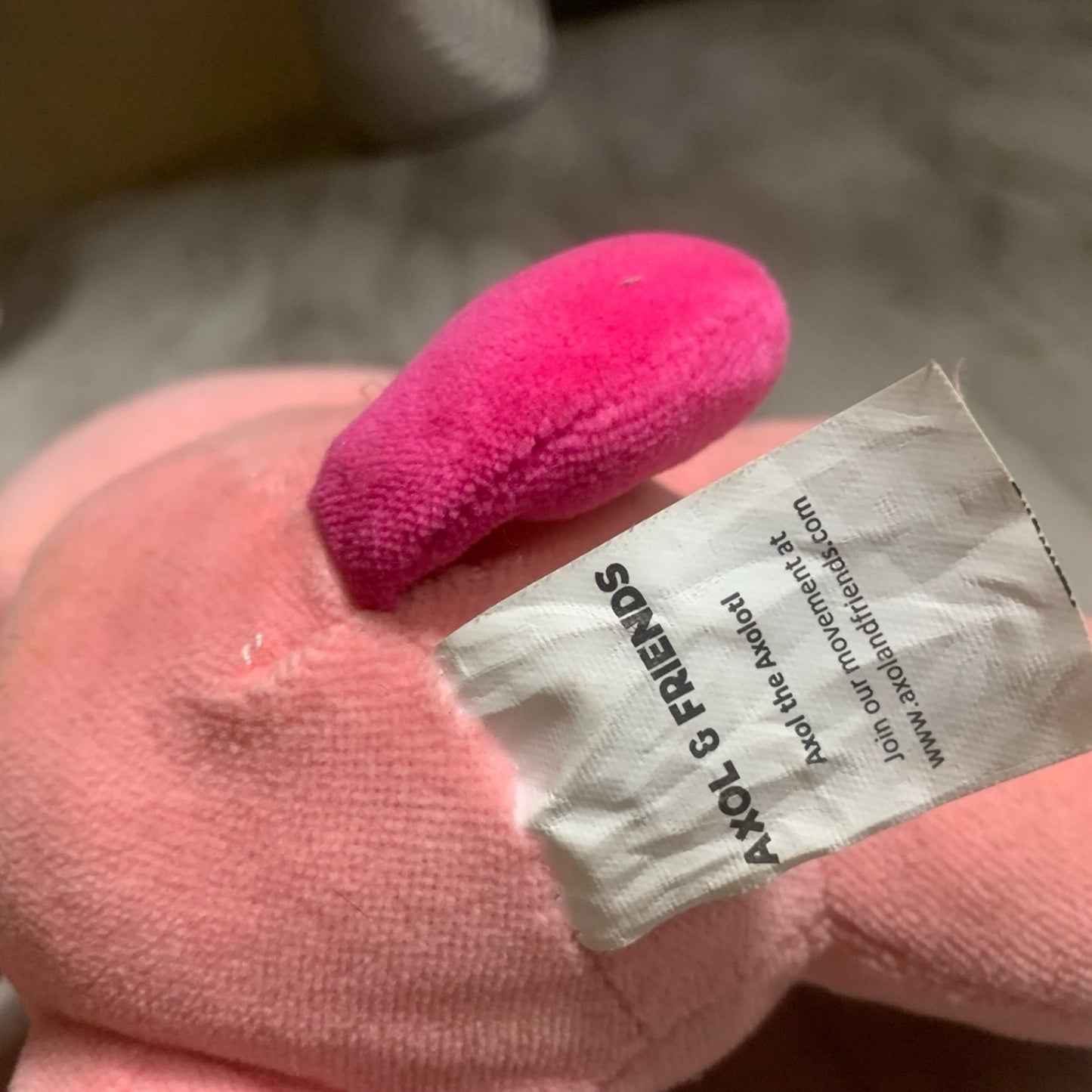 PINK AXOL STUFF ANIMAL