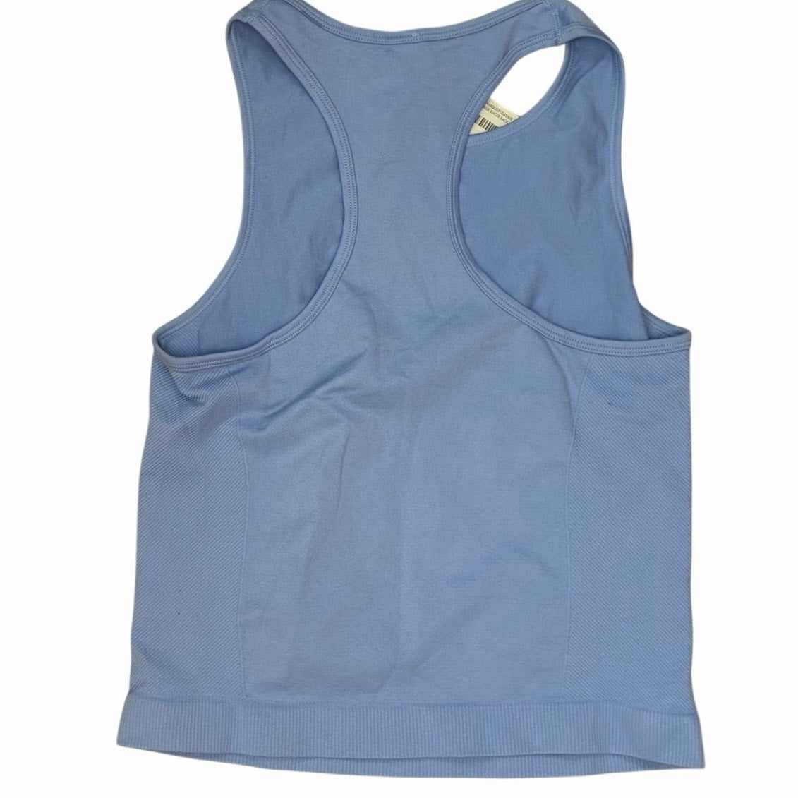 Vanquish Elevate Seamless Emerald Sky Blue Racer Back MIDI Tank Top Size Large