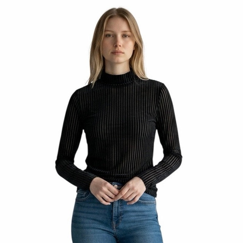 Monki Black Women’s Long Sleeve Size Small