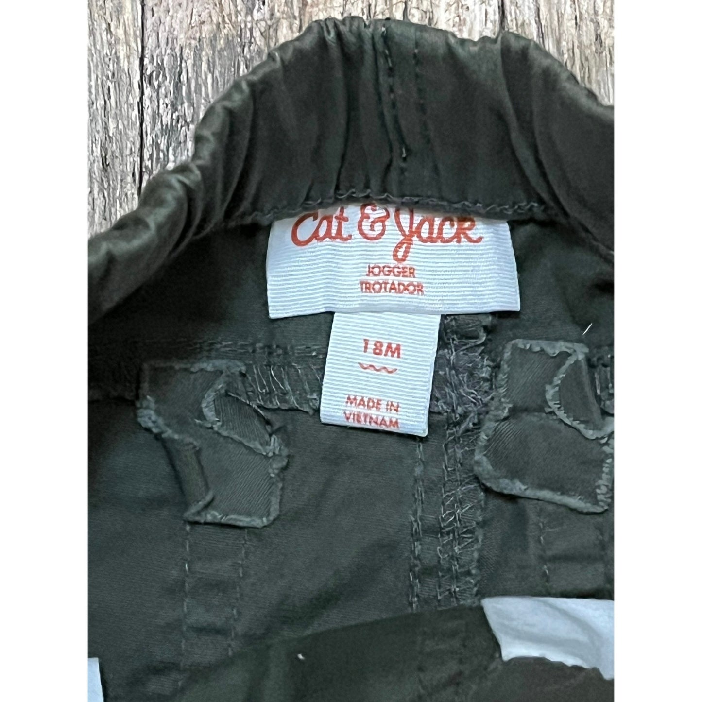 Cat & Jack Dark Green Kids Pants Size 18 Months