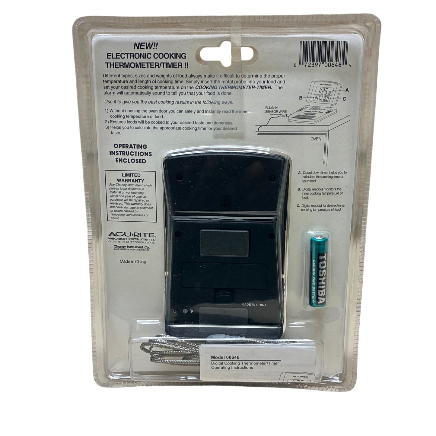 Acurite Essentials Digital Cooking Thermometer/Timer