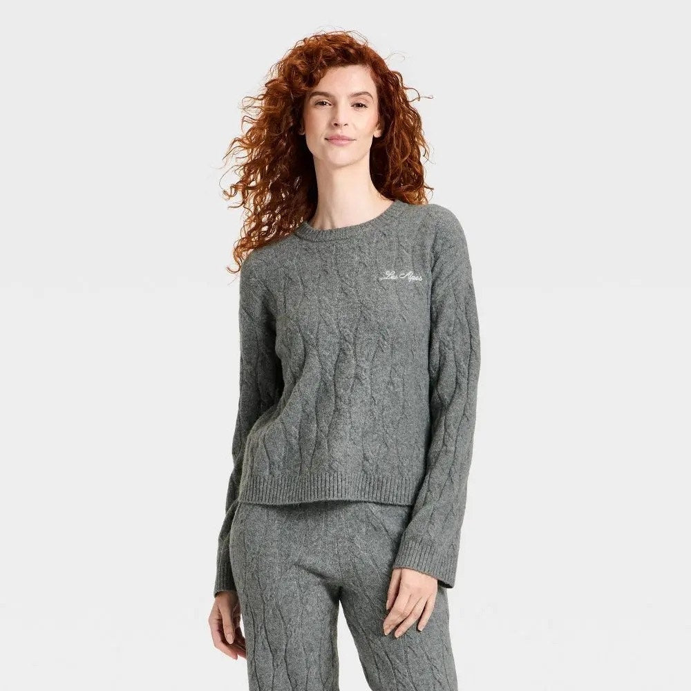 Women’s Cozy Alpine Knit Boucle Crewneck Pullover Sweater- universal Thread