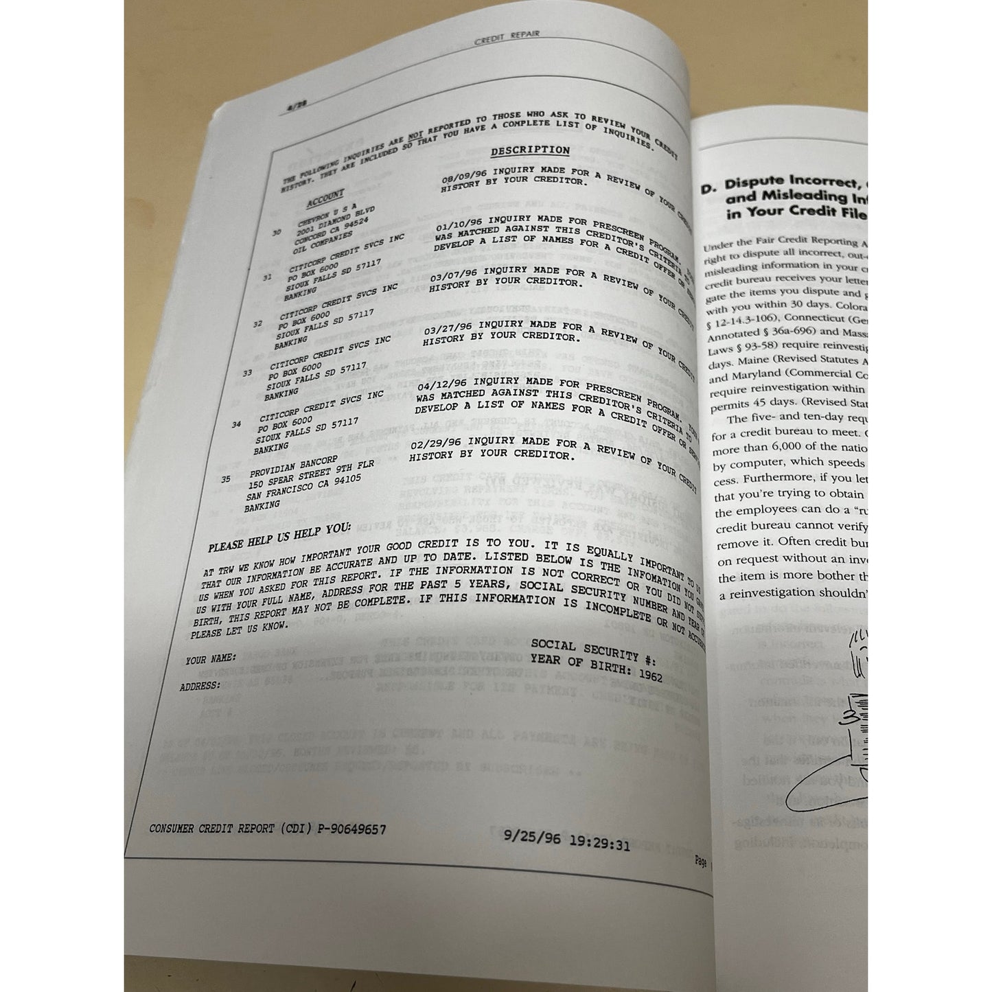 Credit Repair: Auick & Legal
3rd Edition - 1 April 1999